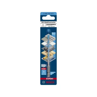   Burghiu BOSCH EXPERT HEX-9 Multiconstruction 5,0 x 50/100 mm cu suport pentru burghie de 1/4"