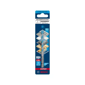   Burghiu BOSCH EXPERT HEX-9 Multiconstruction 7,0 x 60/100 mm cu suport pentru burghie de 1/4"