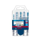 BOSCH EXPERT Set de burghie universale HEX-9, 5 piese (4 / 5 / 6 / 6 / 8 mm) cu prindere de bit de 1/4"