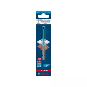   BOSCH EXPERT Burghiu pentru găurit sticlă și faianță 3 x 90 mm HEX-9 HARD CERAMIC