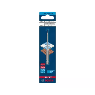   BOSCH EXPERT Burghiu pentru sticlă și țiglă 4 x 90 mm HEX-9 HARD CERAMIC