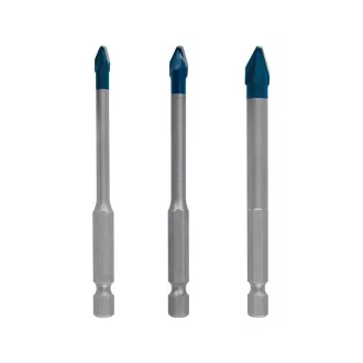   BOSCH EXPERT HEX-9 Set de burghie pentru sticlă și faianță 3 părți (5 / 6 / 8 x 90 mm) CERAMICĂ DURA