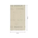 BOSCH EXPERT Plasă de șlefuire cu fixare velcro pentru bloc de șmirghel 80 x 133 mm /P120 (10 buc)