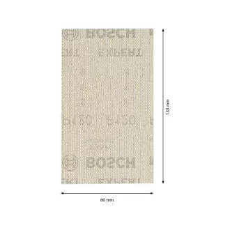   BOSCH EXPERT Plasă de șlefuire cu fixare velcro pentru bloc de șmirghel 80 x 133 mm /P120 (10 buc)