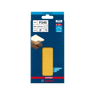   BOSCH EXPERT C470 Disc abraziv cu velcro, 8 găuri, 80 x 133 mm / P240 (10 buc)