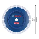 BOSCH EXPERT Disc de tăiere diamantat 230 x 3,1 x 3,2 x 22,2 mm pentru tăierea metalului și a țevilor