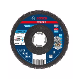   BOSCH EXPERT Disc abraziv lamelar mediu 125 x 22,2 N475 SCM X-LOCK
