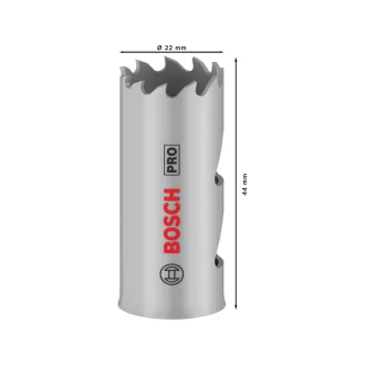   BOSCH PRO Tăietor circular 22 mm (8% cobalt) filetat pentru materiale multiple