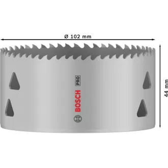   BOSCH PRO Tăietor circular 102 mm (8% cobalt) cu filet pentru materiale multiple