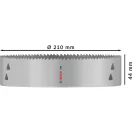 BOSCH PRO Decupor circular 210 mm (cu 8% cobalt) cu filet Multi Material