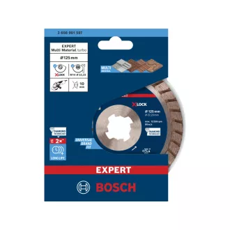   BOSCH EXPERT Disc de tăiere diamantat 125 x 2,4 x 12 x 22,2 mm turbo Multi Material X-LOCK (oSa)