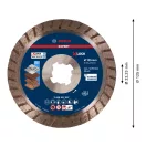 BOSCH EXPERT Disc de tăiere diamantat 125 x 2,4 x 12 x 22,2 mm turbo Multi Material X-LOCK (oSa)