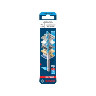   BOSCH EXPERT Burghiu HEX-9 Multi Construction 6,0 x 60/100 mm cu prindere 1/4" pentru biți