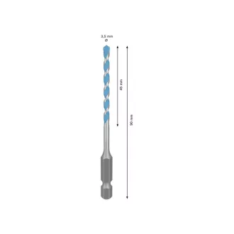   Burghiu BOSCH EXPERT HEX-9 Multiconstruction 3,5 x 45/90 mm cu suport pentru burghie de 1/4"