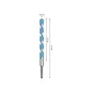 Burghiu BOSCH EXPERT HEX-9 Multiconstruction 16,0 x 150/200 mm cu suport pentru burghie de 1/4"