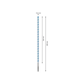   Burghiu BOSCH EXPERT HEX-9 Multiconstruction 10,0 x 350/400 mm cu suport de burghie de 1/4"