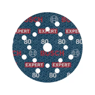   BOSCH EXPERT O780 Folie Disc abraziv cu velcro 125 mm / P80 granulație ceramică (6 buc)