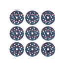 BOSCH EXPERT O780 Set de discuri abrazive cu fixare velcro 9 piese 125 mm cu granulație ceramică