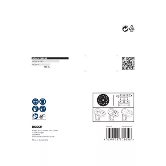   BOSCH EXPERT O780 Set de discuri abrazive cu fixare velcro 9 piese 125 mm cu granulație ceramică