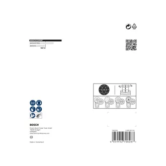   BOSCH EXPERT O780 Disc abraziv cu prindere velcro 150 mm / P60 cu granulație ceramică (6 bucăți)