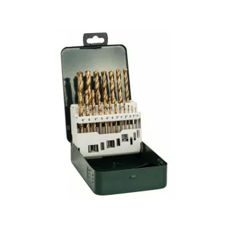   BOSCH Set de burghie cu șurub 19 bucăți 1,0-10,0 mm HSS-TiN DIN 338