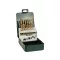 BOSCH Set de burghie cu șurub 19 bucăți 1,0-10,0 mm HSS-TiN DIN 338