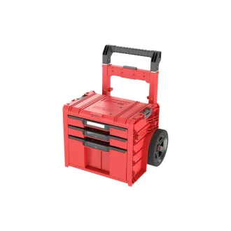   QBRICK SYSTEM PRO 2.0 Cutie de scule cu roți și 3 sertare Red Ultra HD
