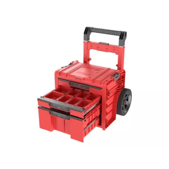   QBRICK SYSTEM PRO 2.0 Cutie de scule cu roți și 3 sertare Red Ultra HD