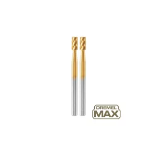   DREMEL MAX 194DM Cap de frezare în formă de cilindru 3,2 mm cu acoperire TiN (2 buc)