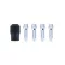 DREMEL Set de mufe (0,8 / 1,6 / 2,4 /3,2) + piuliță