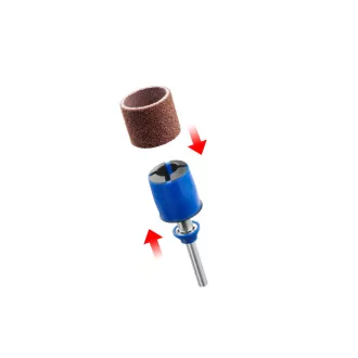   DREMEL EZ SpeedClic Set cu mândrină de șmirghel și 2 benzi de șmirghel de 13 mm (P60, P120)