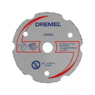 DREMEL DSM500 Disc de tăiere cu carbura 77 x 11,1 mm