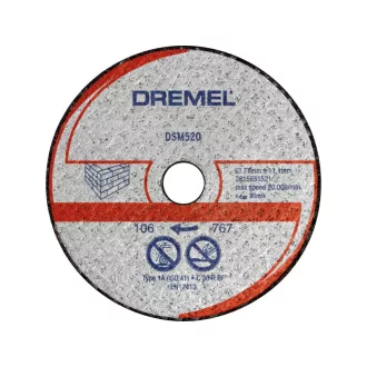   DREMEL DSM520 Disc de tăiere pentru piatră 77 x 11,1 mm (2 buc)