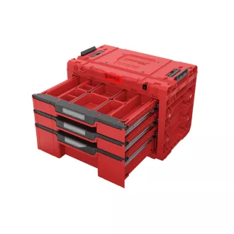   QBRICK SYSTEM PRIME Cutie pentru scule cu 3 sertare Red Ultra HD