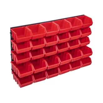 QBRICK REGULAR Sistem de depozitare de perete 29 piese