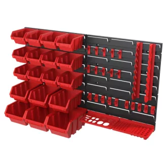 QBRICK REGULAR Sistem de depozitare pe perete 43 piese