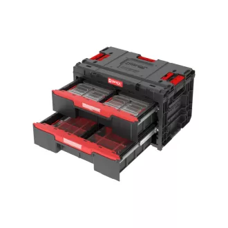   QBRICK SYSTEM ONE 2.0 Cutie de scule cu 2 sertare și set organizator de 10 piese