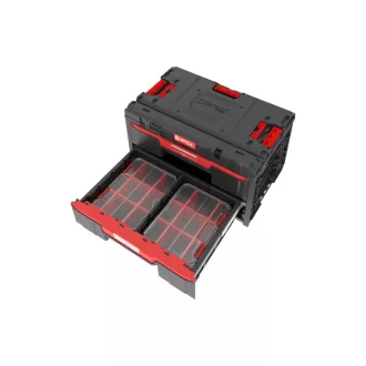   QBRICK SYSTEM ONE 2.0 Cutie de scule cu 2 sertare și set organizator de 10 piese