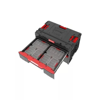   QBRICK SYSTEM ONE 2.0 Cutie de scule cu 2 sertare și set organizator de 10 piese