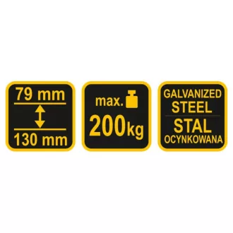 VOREL Cupă de lucru reglabilă 790-1300 mm 200 kg