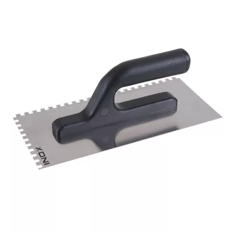   Mistrie zimțată 125 x 270 mm inox cu mâner din plastic 6 x 6 mm