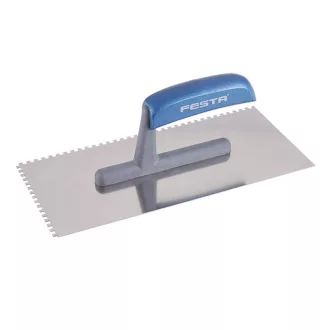   FESTA Mistrie zimțată 130 x 280 mm inox cu mâner din plastic 4 x 4 mm