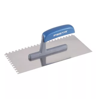   FESTA Mistrie zimțată 130 x 280 mm inox cu mâner din plastic 6 x 6 mm