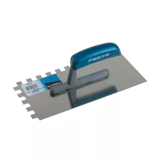   FESTA Mistrie zimțată 130 x 280 mm inox 12 x 12 mm cu mâner din plastic