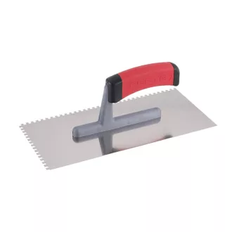   FESTA Mistrie zimțată 130 x 280 mm inox 4 x 4 mm cu mâner moale