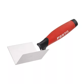   Coltar lingura de zidarie FESTA interior inox 80/60/60 cu maner moale