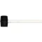 VOREL Ciocan cauciuc 230 g maner lemn 45 mm