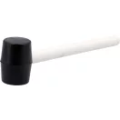 VOREL Ciocan cauciuc 230 g maner lemn 45 mm