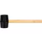 VOREL Ciocan cauciuc 450 g maner lemn 55 mm