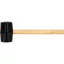VOREL Ciocan cauciuc 450 g maner lemn 55 mm